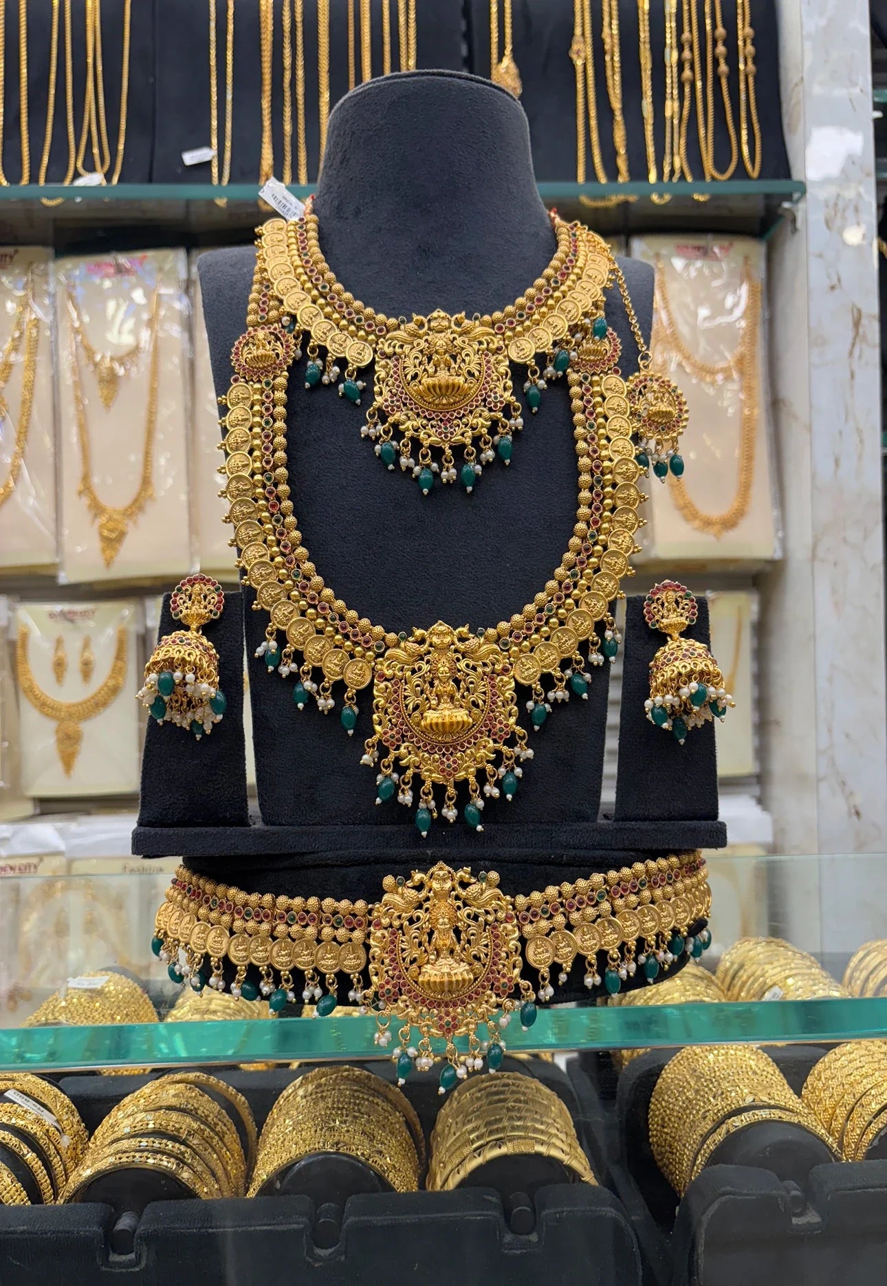 Kasimalai Bridal Set Green Beats