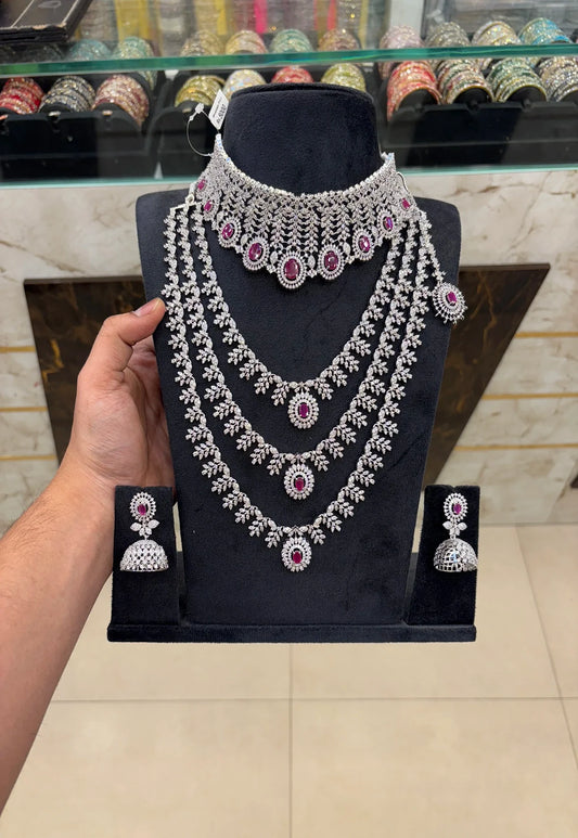 Nayantara Inspire A.D Pink Stone Set