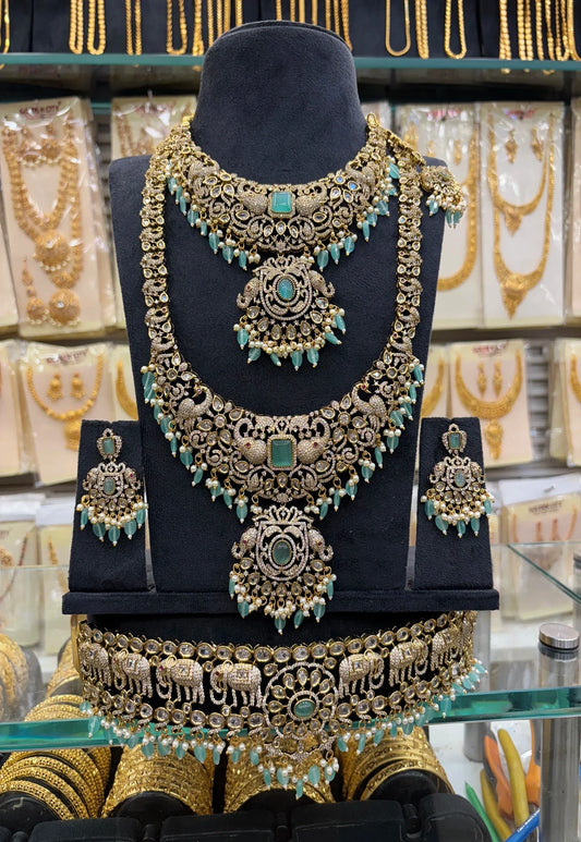 Victorian Bridal Set Pastel Green Beats