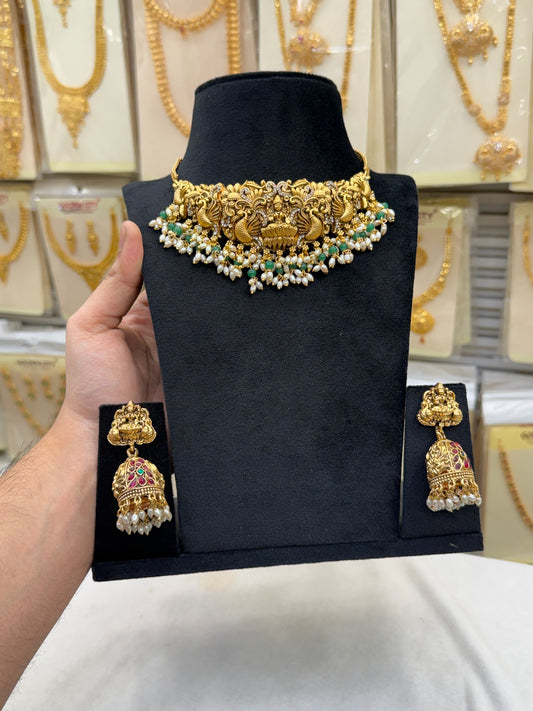 Antique Green Beats Choker Set