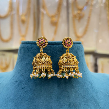 Antique Jasmine Jhumki