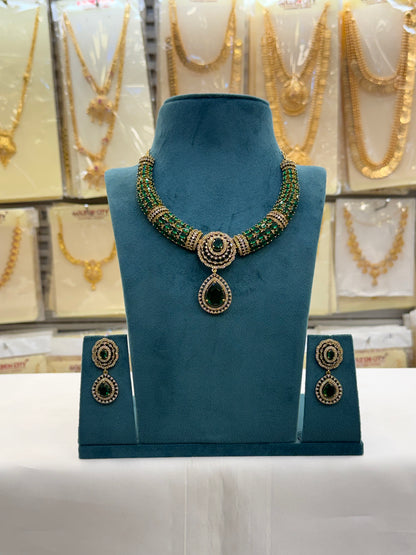 Victorian Emerald  Necklace
