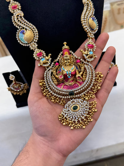 Enamel Stone Laxmi Design Haram