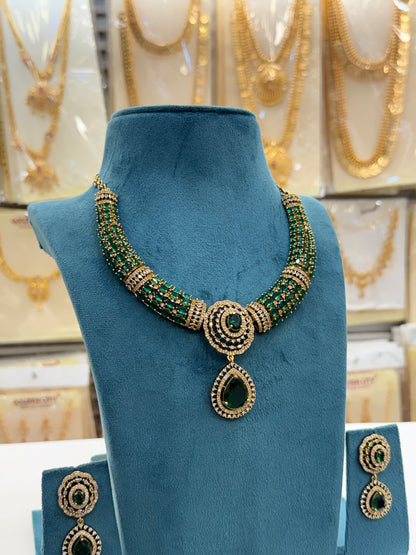 Victorian Emerald  Necklace