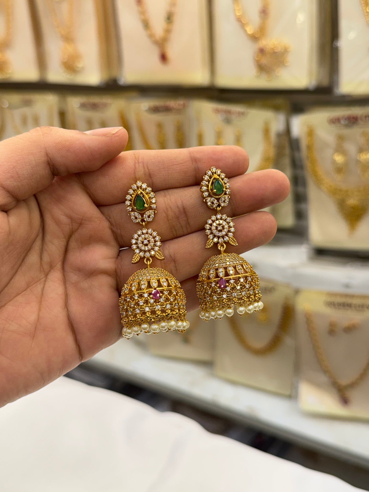 Elegant Stone Jhumka