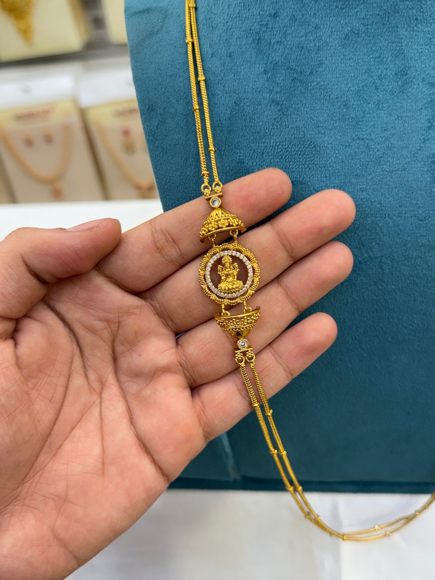Antique Lakshmi Two Layer Chain