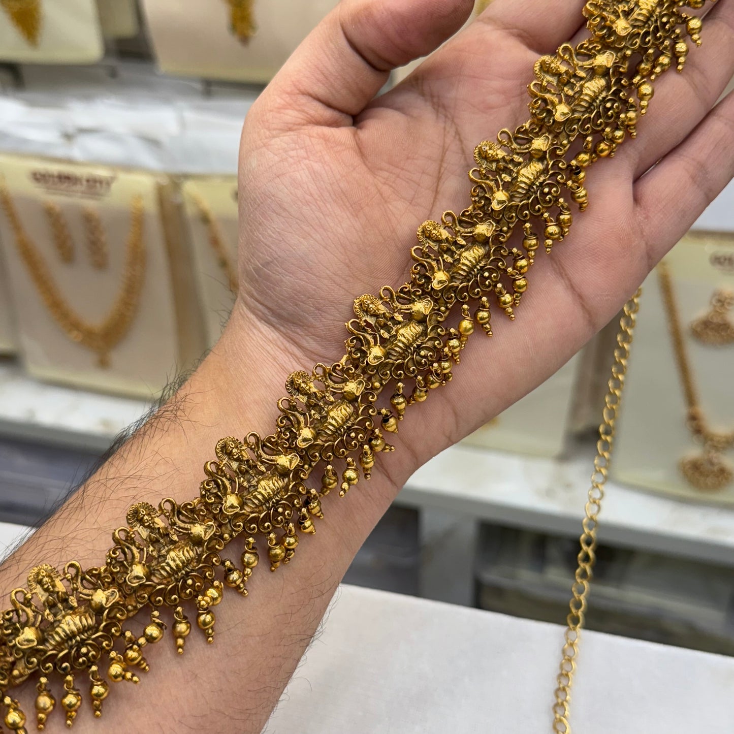 Antique Lakshmi Design Hip Chian