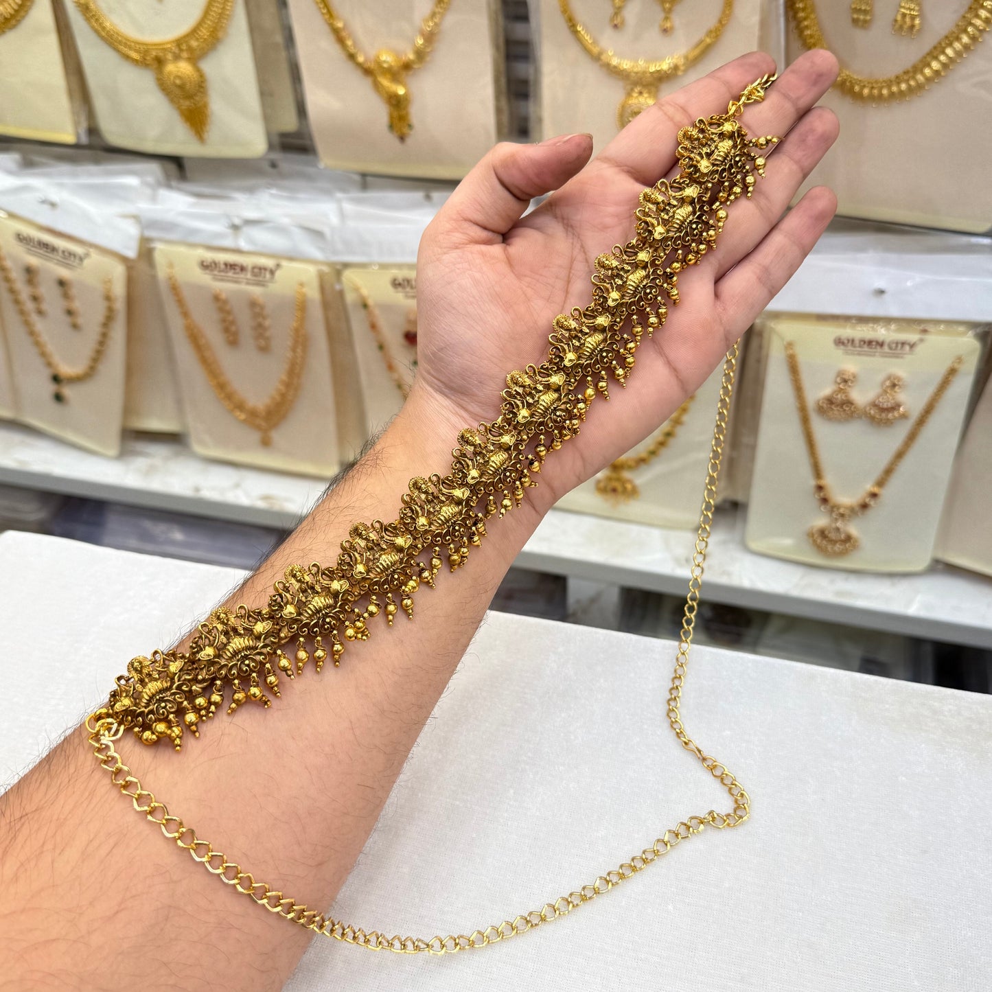 Antique Lakshmi Design Hip Chian