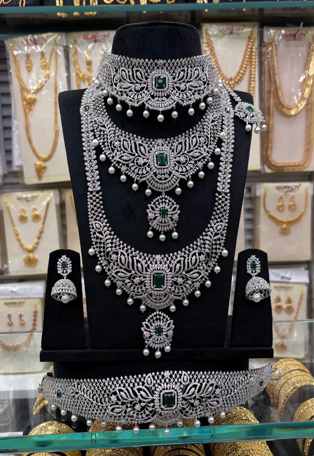 A.D Green Stone Set with Hipbelt