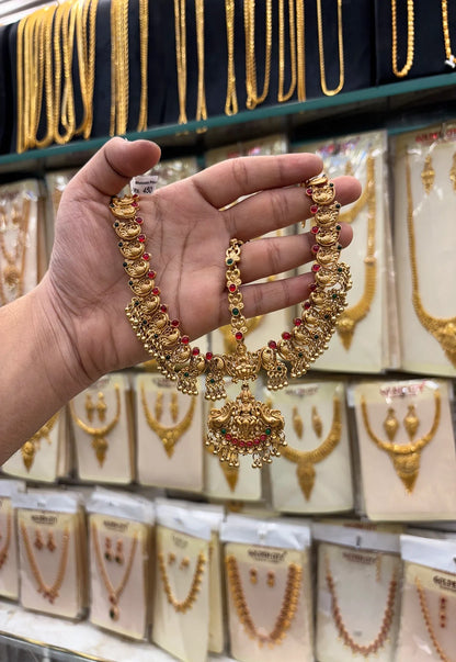 Antique Lakshmi Pendant Three Layer Tikka
