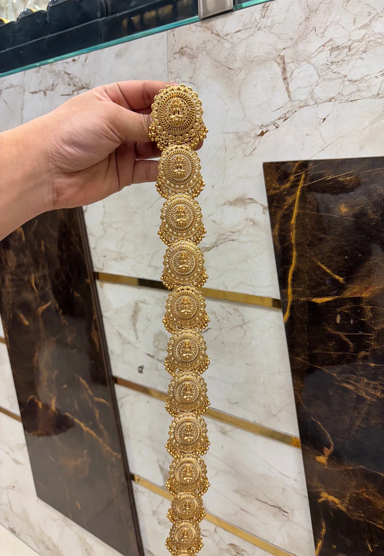 Antique Laxmi work Long Jada