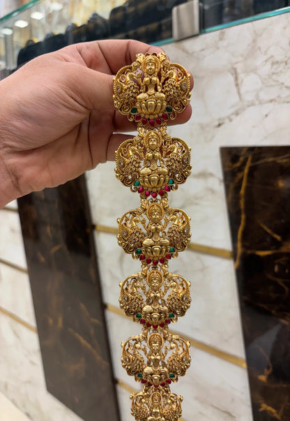 Antique Laxmi Temp Stone Work Long Jada