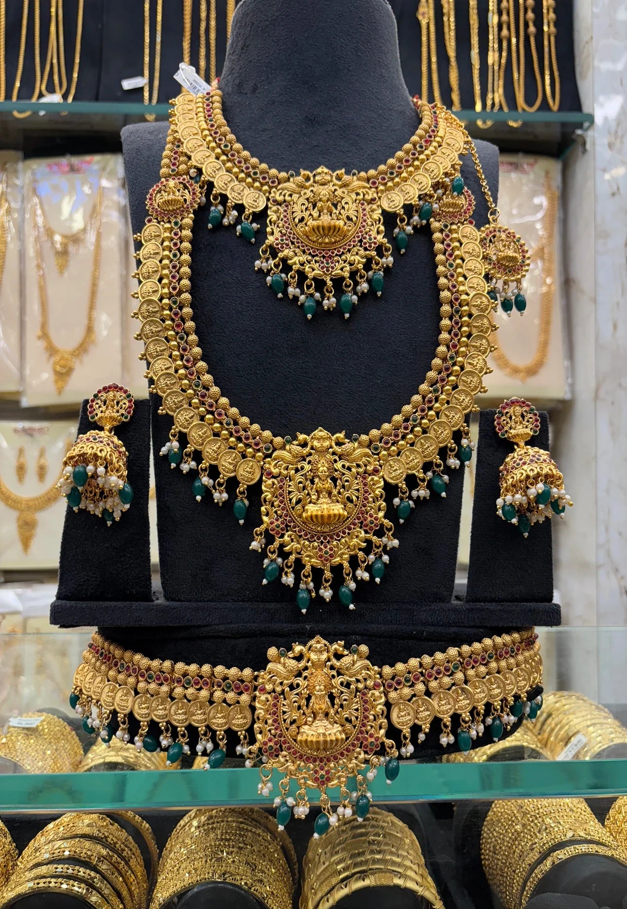 Kasimalai Bridal Set Green Beats