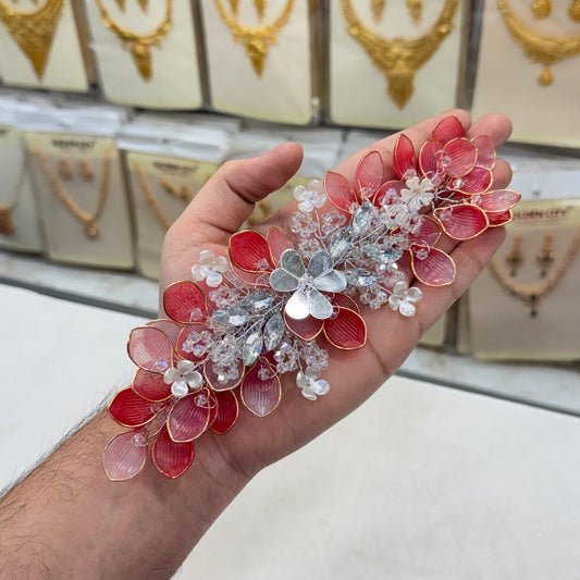 Red Crystal Hair Accessories