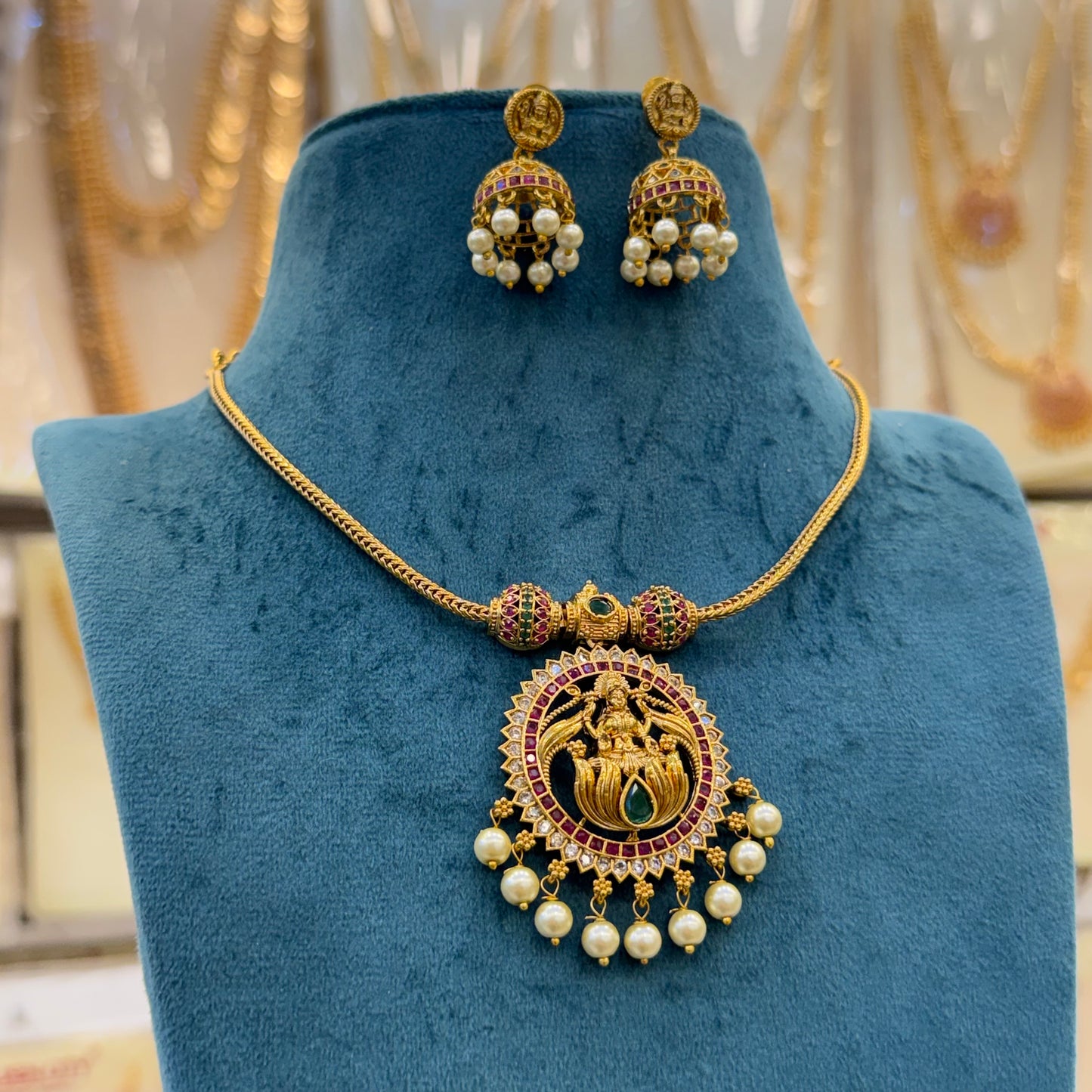 Antique Lakshmi pendant Necklace