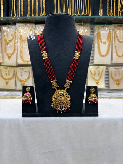 Sparkle Shine Maroon Crystal Haram
