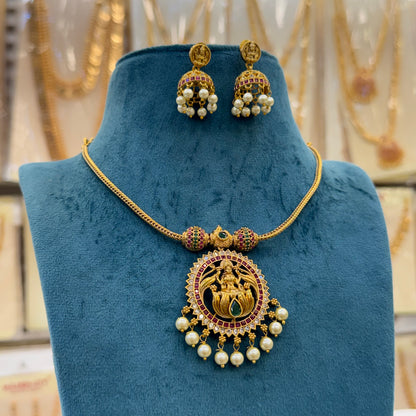 Antique Lakshmi pendant Necklace