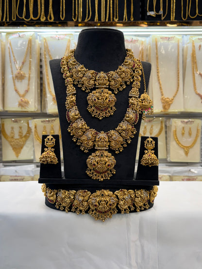 Antique Stome Temple Design Bridal Set