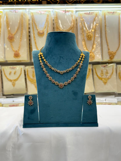 Layer A.D Stone Necklace