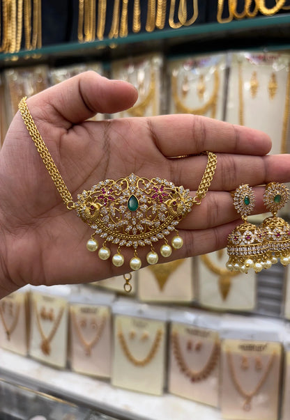 Antique Stone Choker jumki