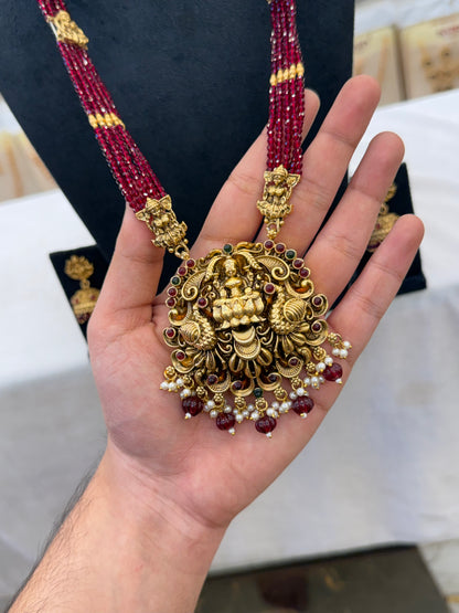 Elegant Maroon Beads Haram