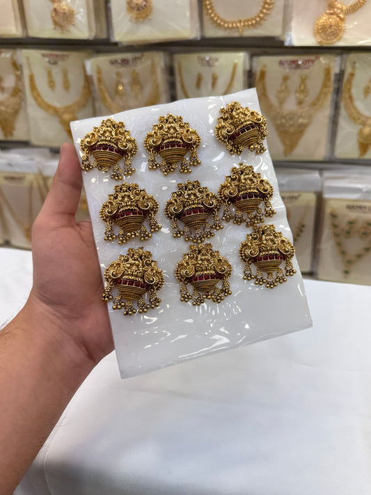 Temple Style Bridal Jada Billai – 9 Pieces