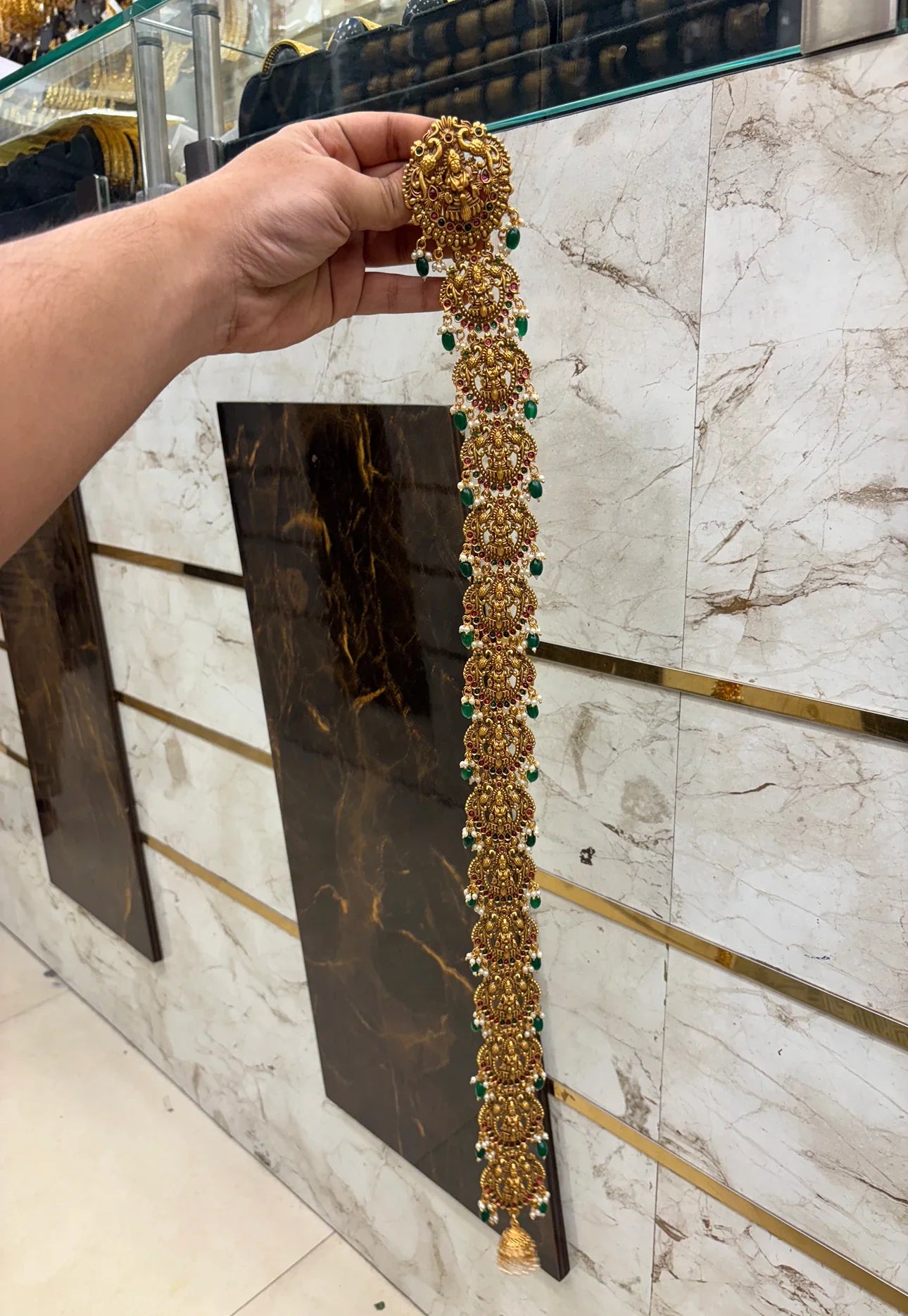 Antique Gold Finish Long Jada
