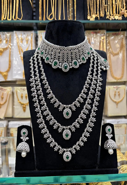 Nayantara Inspire A.D Green Stone Set