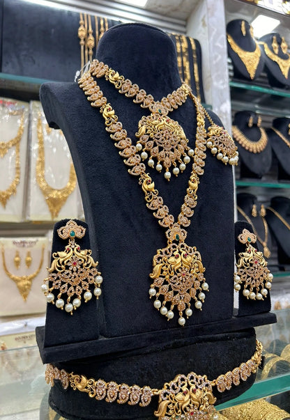 Peacock Stone Bridal Set