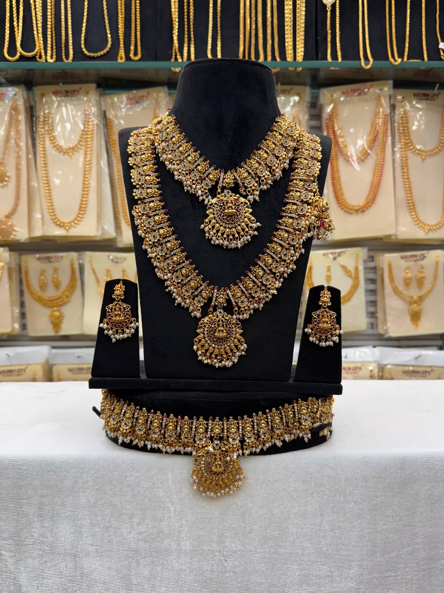 Moti and Lakshmi Design Bridal Set