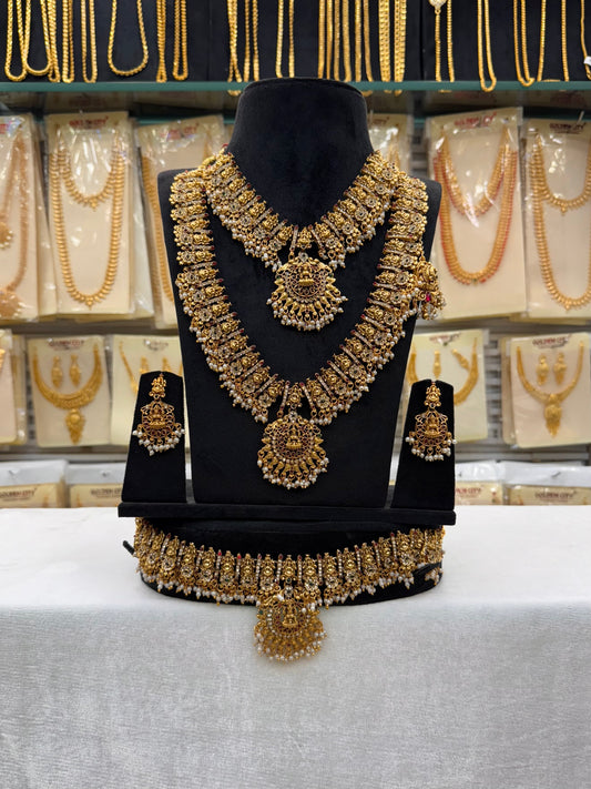 Moti and Lakshmi Design Bridal Set