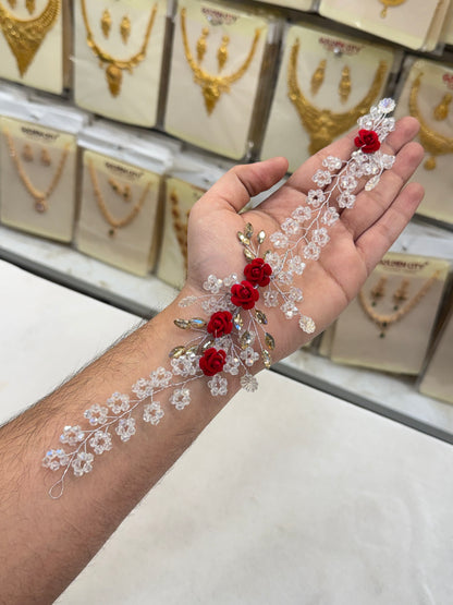 Rose Flower Crystal Hair Accessories