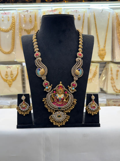 Enamel Stone Laxmi Design Haram
