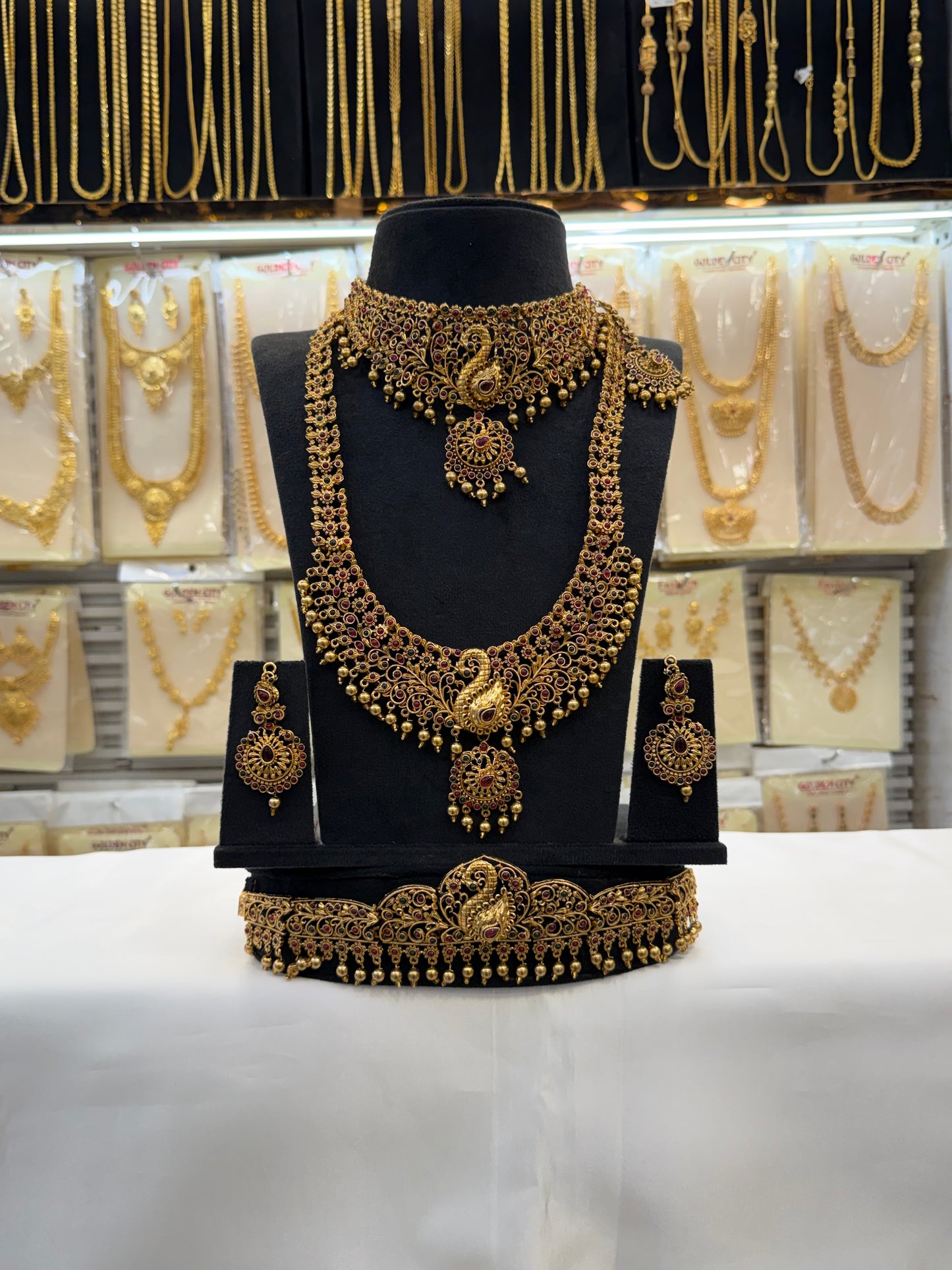 Peacock Choker Bridal  Set