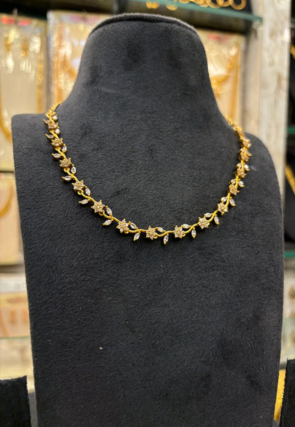 A.D Stone Simple Necklace