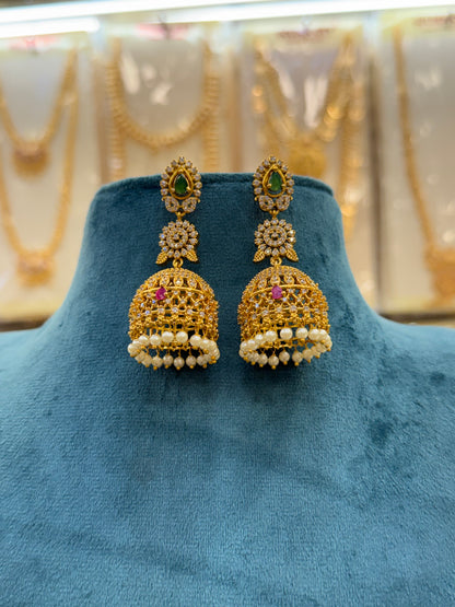 Elegant Stone Jhumka