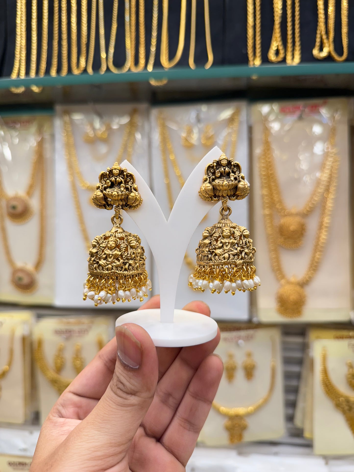 Temple Lakshmi Jumki