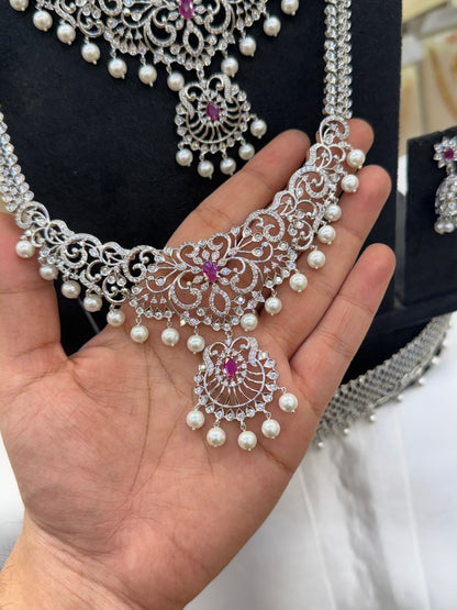 A.D Stone Bridal Set & Hipblet