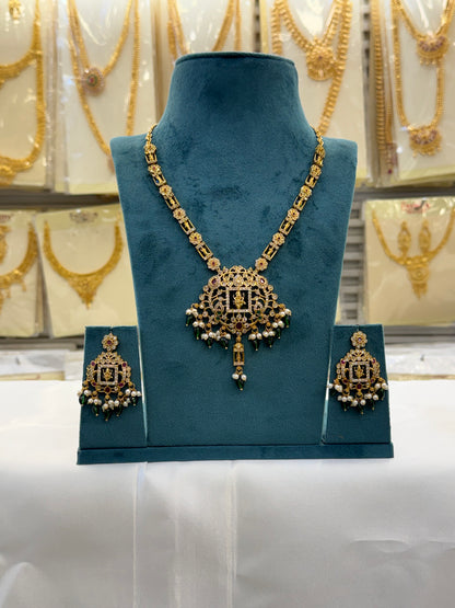 Emerald Green AD Necklace