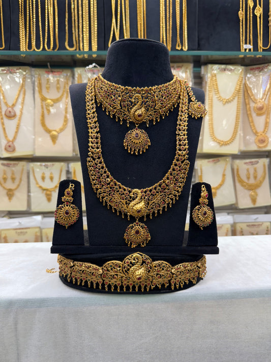 Antique peacock design Bridal Set