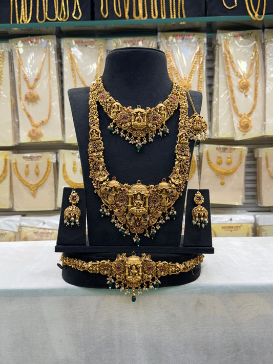 Antique Trending Design Bridal Set Green Beats