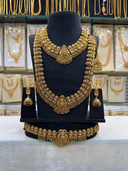 Antique Lakshmi Design Simple Bridal  Set