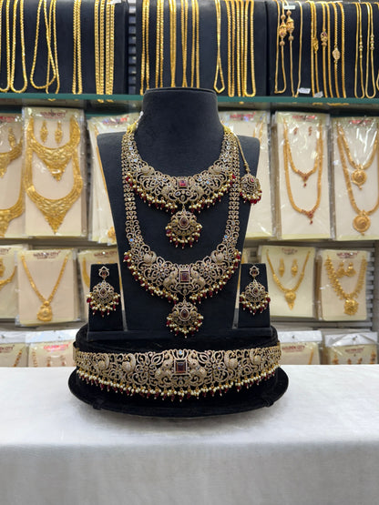 Victorian Bridal Set Red Maroon Beats