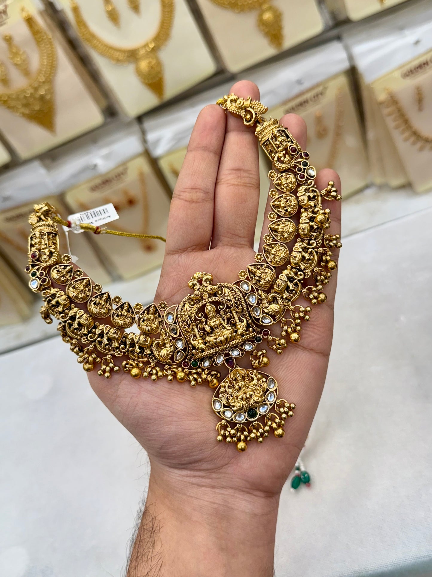 Antique Stone Work  Necklace