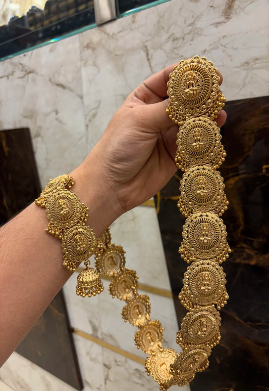 Antique Laxmi work Long Jada