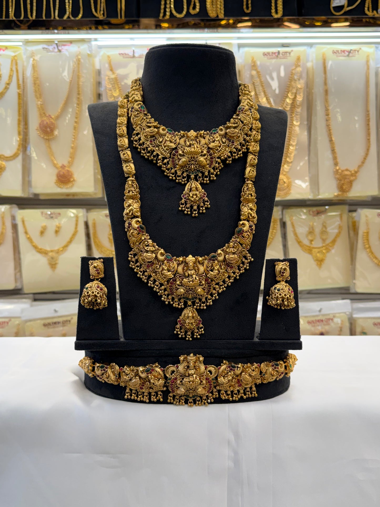 3D Design Antique Bridal Set