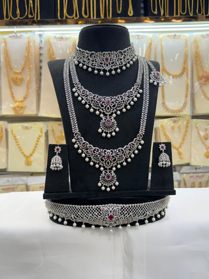 A.D Stone Bridal Set & Hipblet