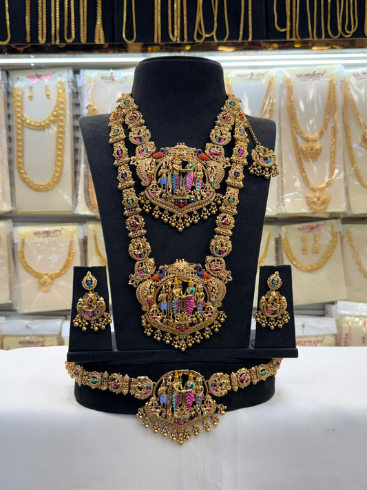 Enamel Sivan Parvathy Bridal Set