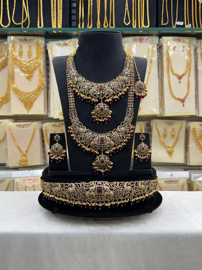 Victorian Bridal Set Red Maroon Beats