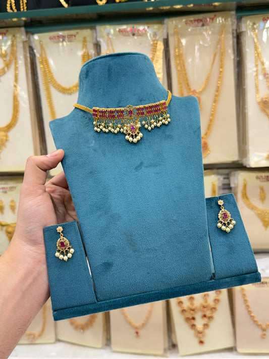 Ruby Choker Necklace